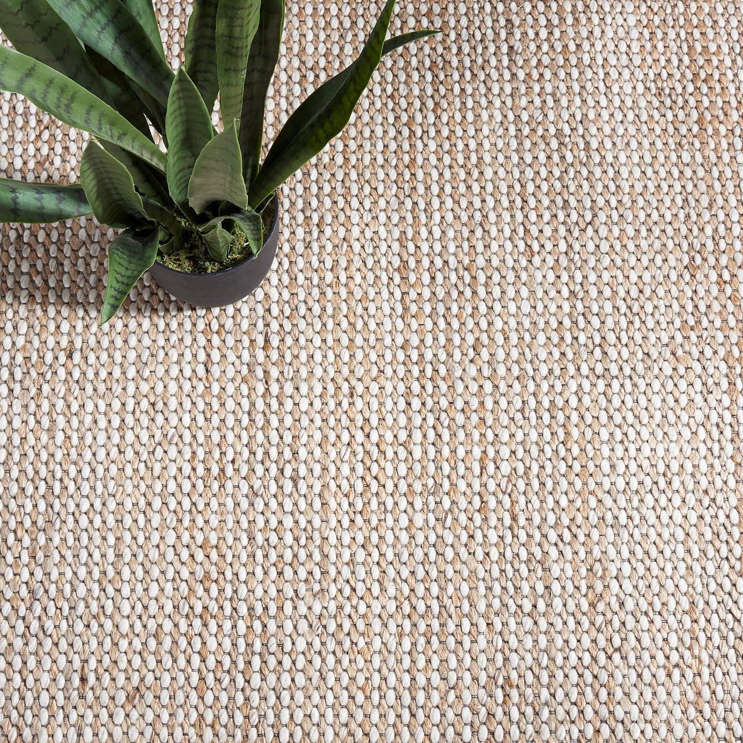 SAFAVIEH Natural Fiber Collection Accent Rug - 3' x 5', Natural & Beige, Handmade Farmhouse Jute & Wool, Ideal for High Traffic Areas in Entryway, Living Room, Bedroom (NFB553B)