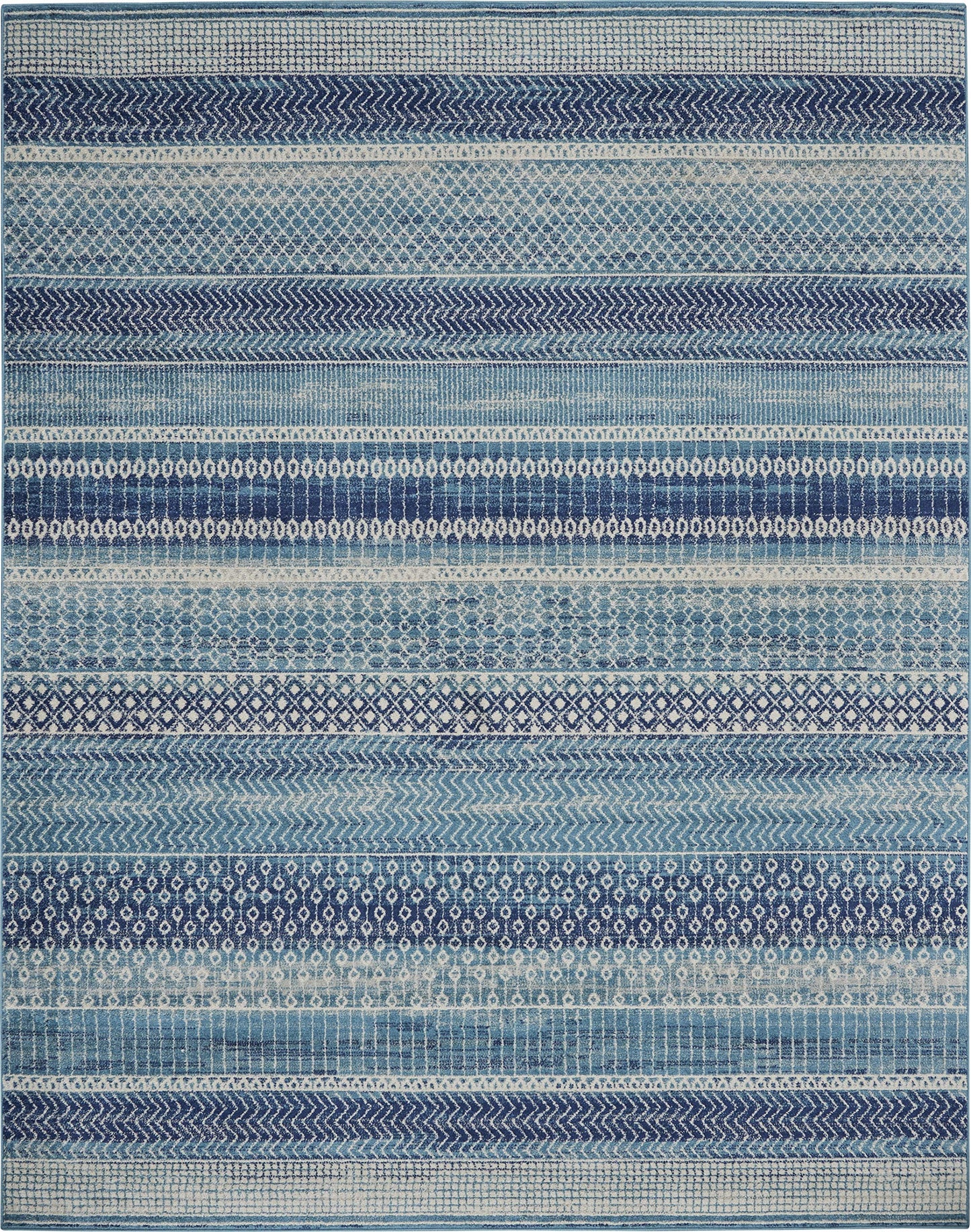 Nourison Home Passion Navy Blue 8' x 10' Area Rug - Easy Clean, Non Shedding, Bed Room, Living Room, Dining Room, Kitchen (8' x 10')
