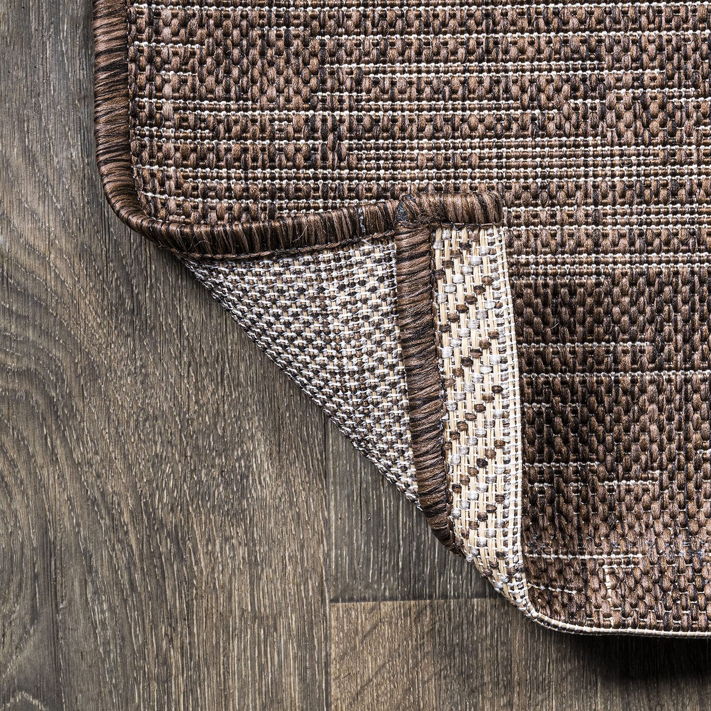 JONATHAN Y Modern Strie' Indoor Outdoor Runner Rug 2X10 Brown/Beige, Tavira for Backyard, Patio, Porch, Easy-Cleaning, High Traffic, Pet-Friendly, Non-Shedding (SMB113B-210)