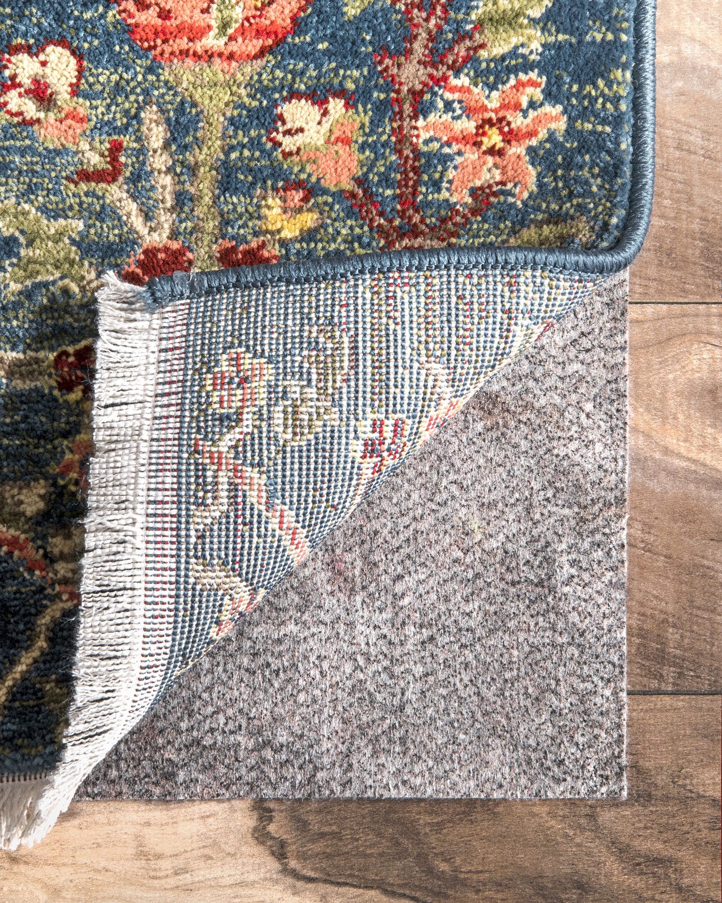 nuLOOM 2' x 12' Premium Eco-Friendly Felt Rug Pad, 1/8 " Thick Low Profile, Non-Slip Backing, Customizable Size, Hardwood, Carpet, Tile, Vinyl, Linoleum, Made in USA, 100% Recycled Materials
