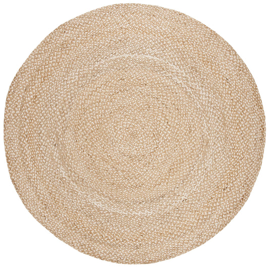 SAFAVIEH Round Rug 12' - Natural Fiber Collection - Natural & Ivory, Handmade Jute, Braided Design, Ideal for Living Room, Bedroom, Dining Space (NF804B)