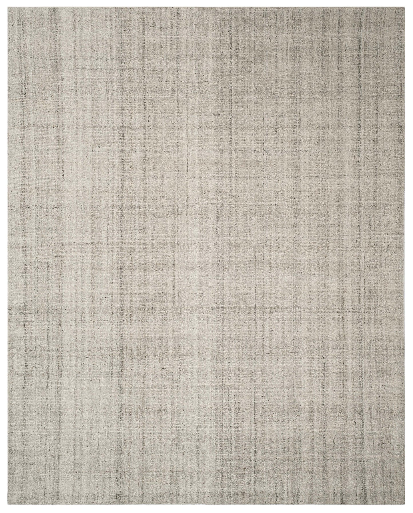 SAFAVIEH Abstract Collection Area Rug - 9' x 12', Light Grey, Handmade Wool & Viscose, Ideal for High Traffic Areas in Living Room, Bedroom (ABT141E)