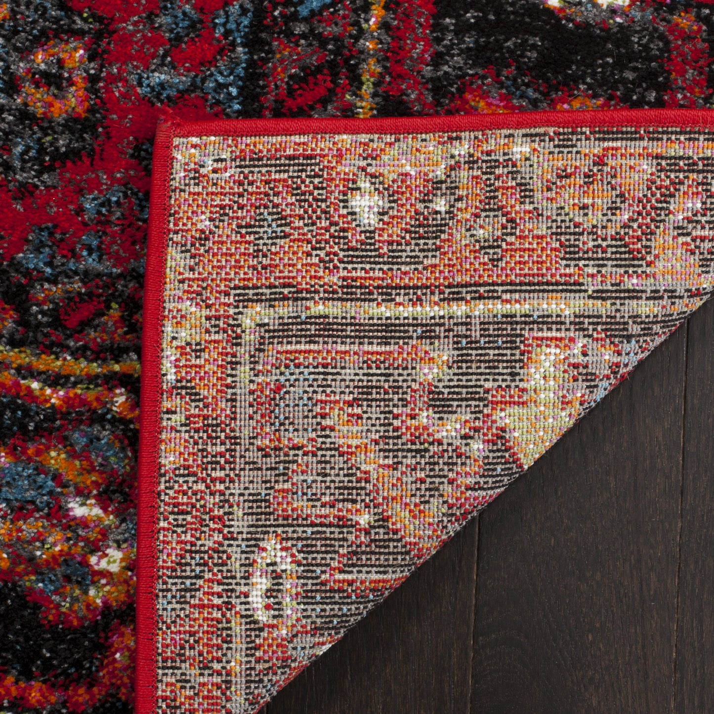SAFAVIEH Area Rug 8x10 - Vintage Hamadan Collection - Large - Red & Multi, Traditional Persian Design, Non-Shedding & Easy to Clean, Ideal for Living Room, Bedroom, Dining Space (VTH211A)