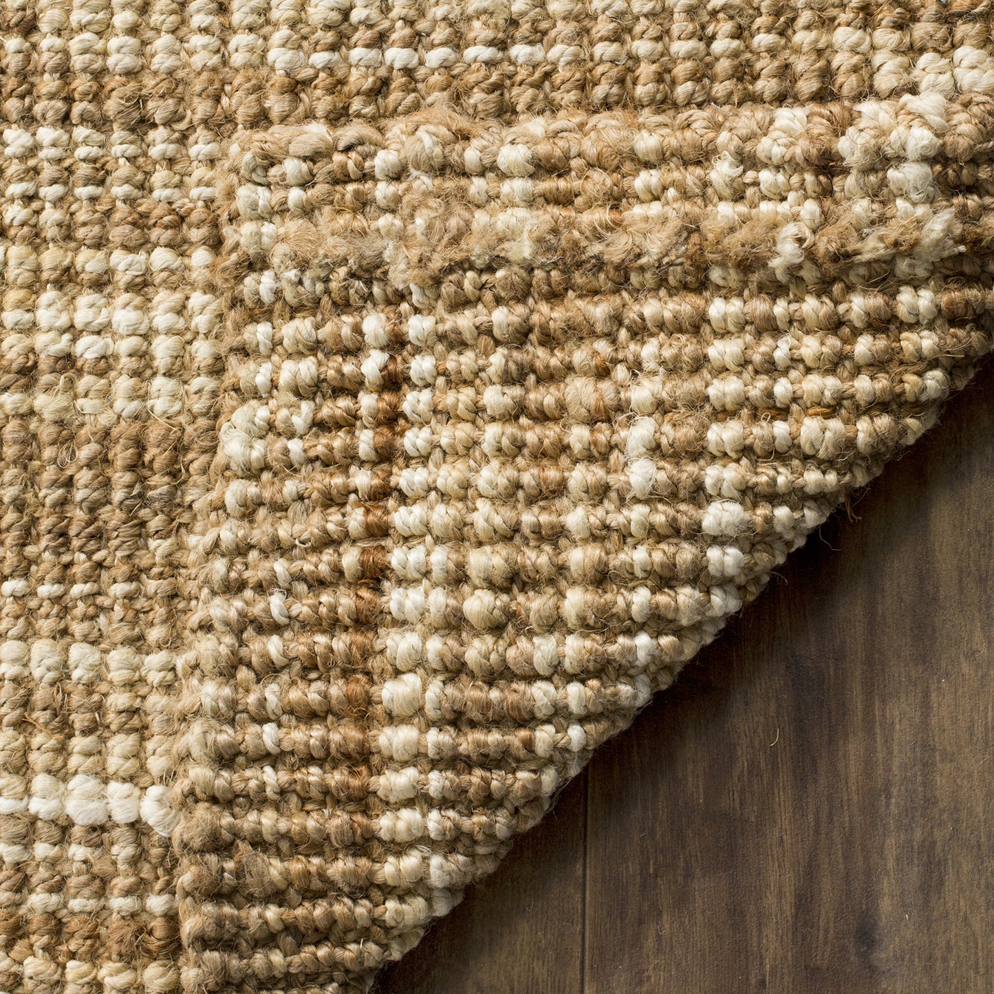 SAFAVIEH Natural Fiber Collection Accent Rug - 4' x 6', Natural & Cream, Handmade Jute, Ideal for High Traffic Areas in Entryway, Living Room, Bedroom (NF260A)