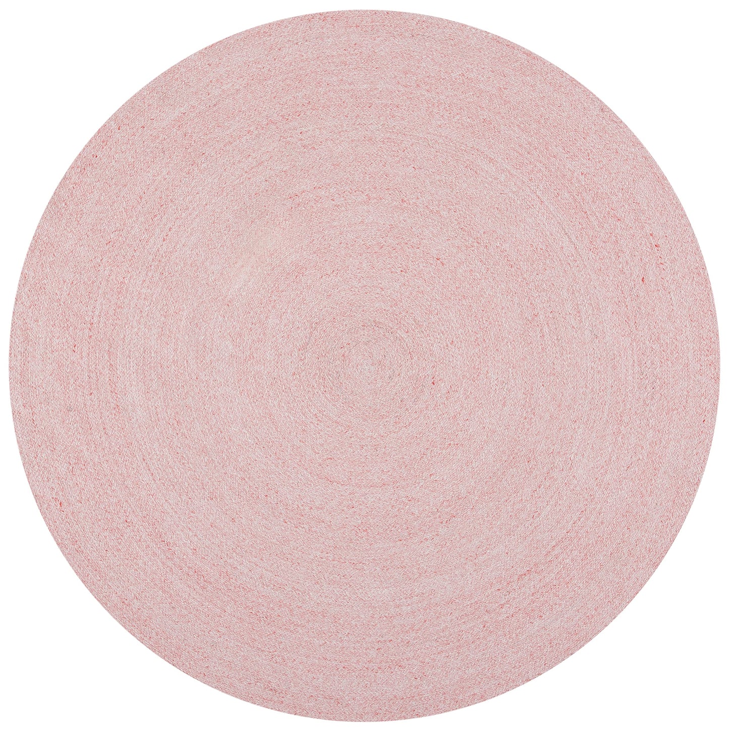SAFAVIEH Cape Cod Collection 6' Round Pink CAP224U Handmade Braided Area Rug