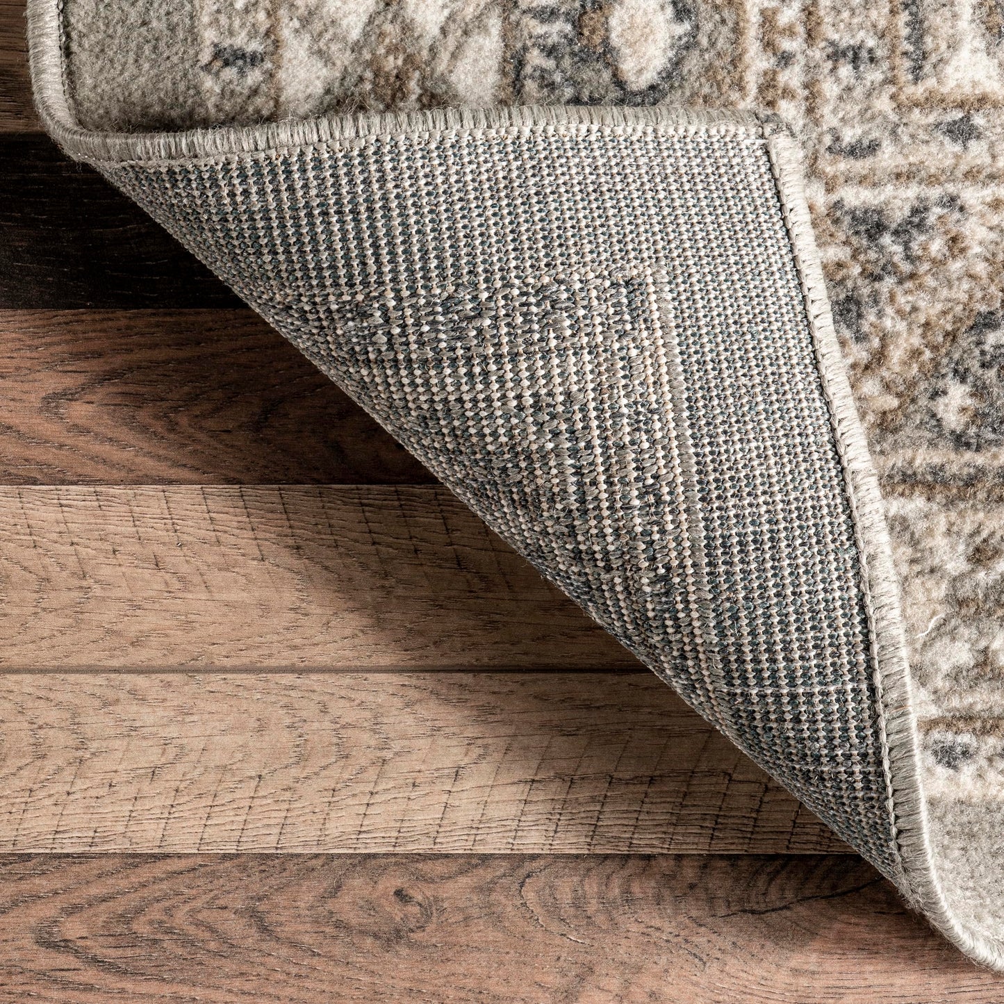nuLOOM 8x10 Becca Traditional Tiled Area Rug, Taupe, Faded Transitional Design, Stain Resistant, For Bedroom, Dining Room, Living Room, Hallway, Office, Kitchen, Entryway