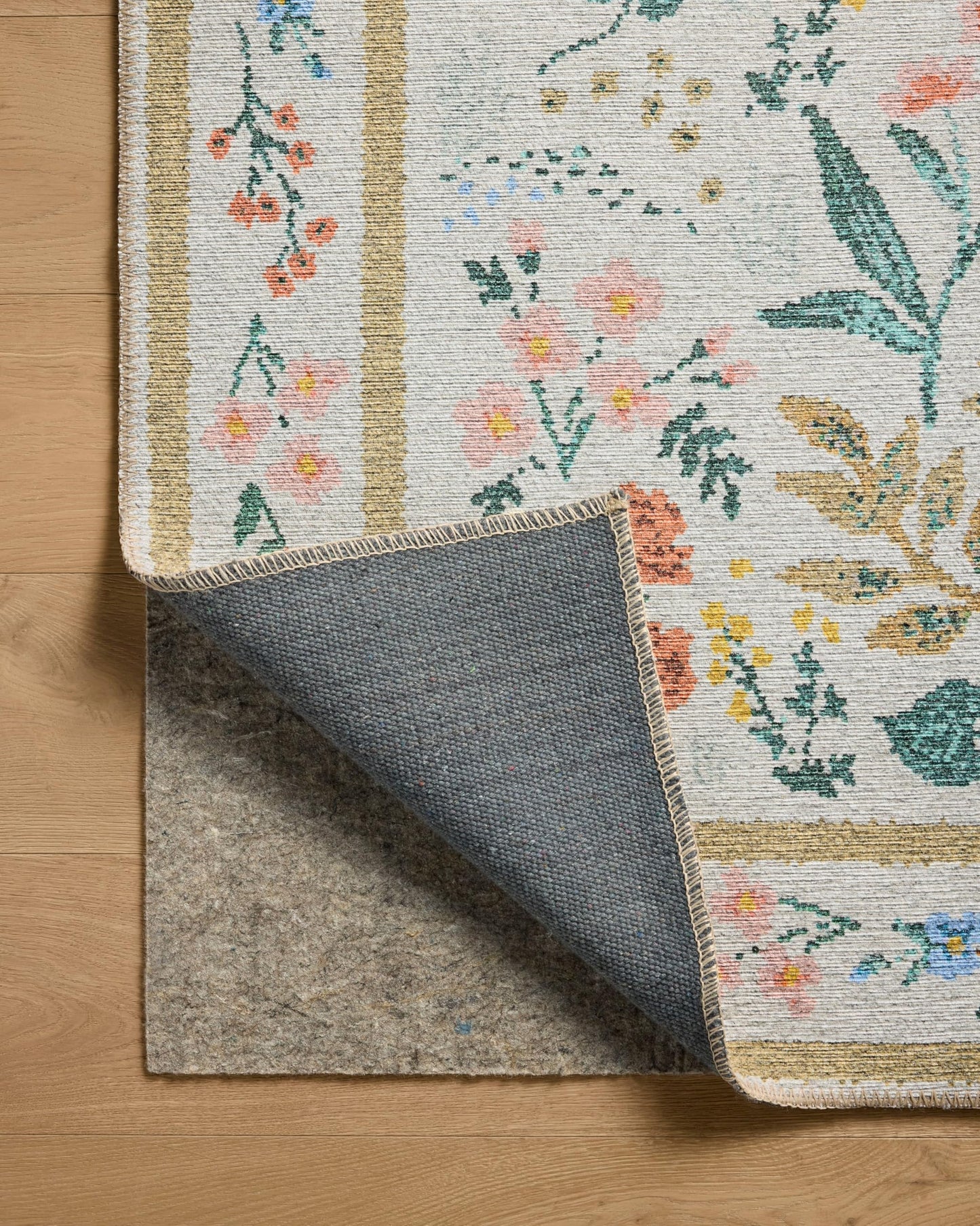 Loloi Rifle Paper Co. Wildwood Collection WWLD-01 Cream 8'-4" x 11'-6" Area Rug