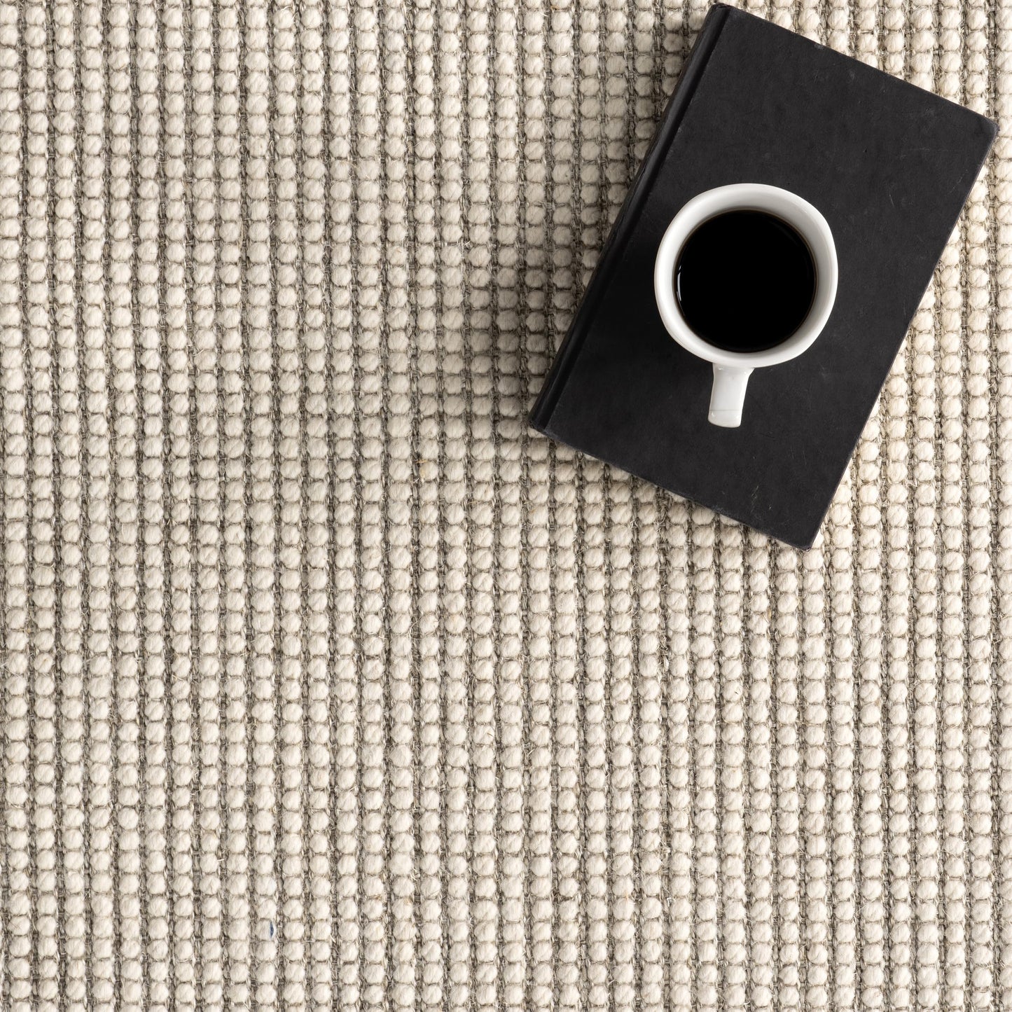 Nuloom Monica Grey/Ivory, 5' x 8', Solid, Sisal & Wool, Soft and Textured, High Traffic, Stain Resistant, Easy Clean, Durable Area Rug for Bedroom, Living Room, Dining Space, Den, Foyer, Entryway