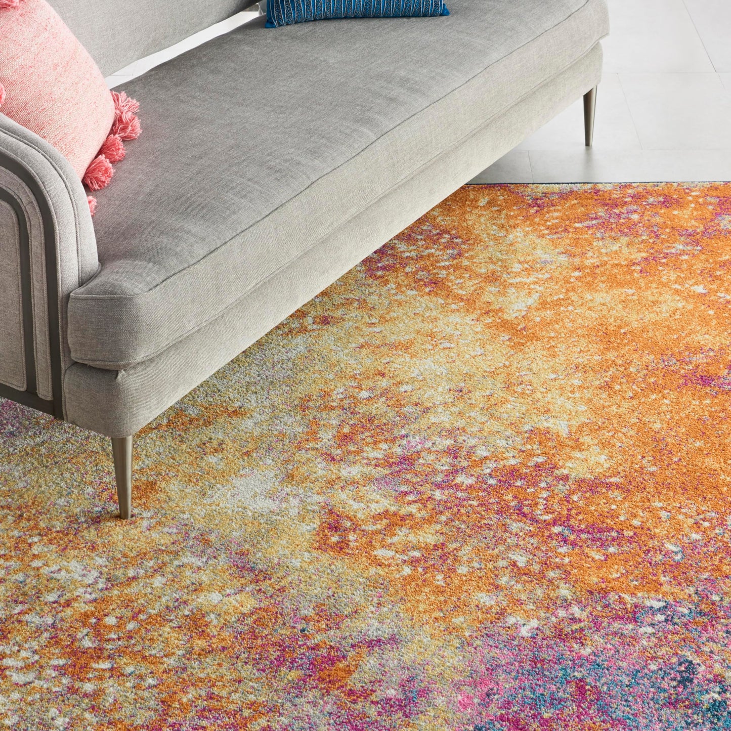 Nourison Home Passion 9' x 12' Multicolor Fabric Modern Area Rug (9' x 12')