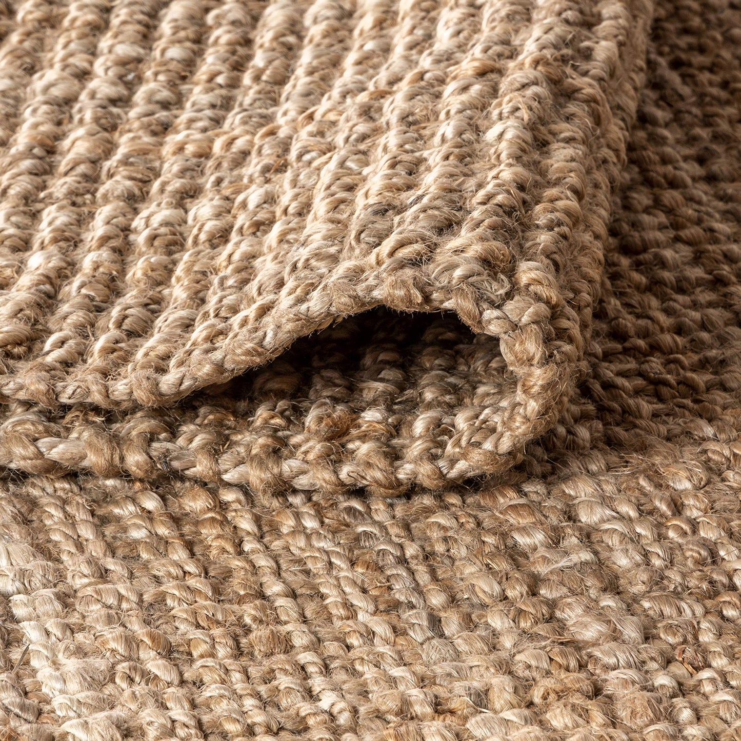 JONATHAN Y Pata Hand Woven Chunky Jute Natural Indoor Area Rug, 8x10, Bohemian, Rustic, Cottage, Easy-Cleaning for Living Room, Bedroom, Kitchen, Non-Shedding (NRF102A-8)