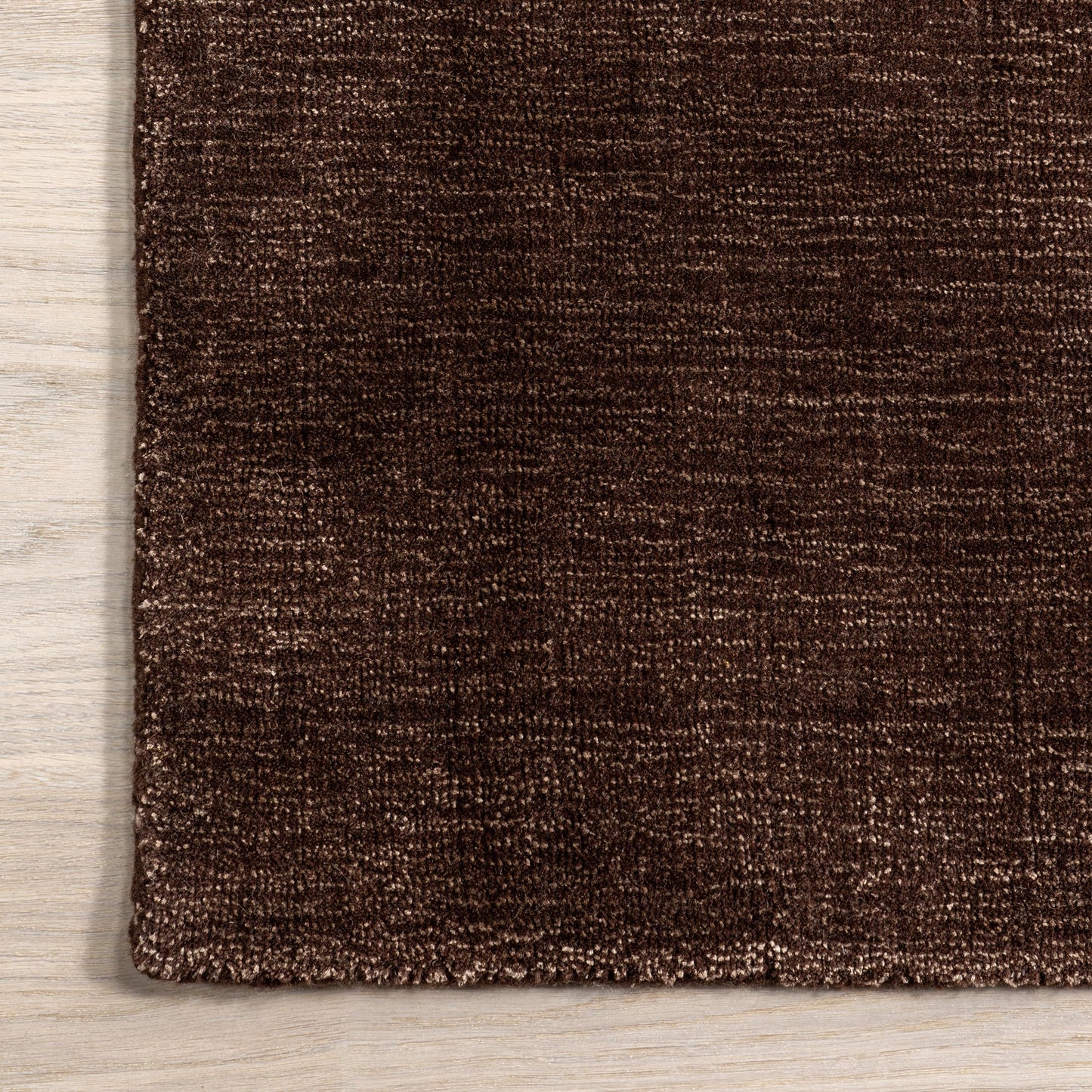 Rugs USA Speckled Wool-Blend Area Rug - 7'6" x 9'6" Area Rug Contemporary Truffle Brown for Living Room Bedroom Dining Room
