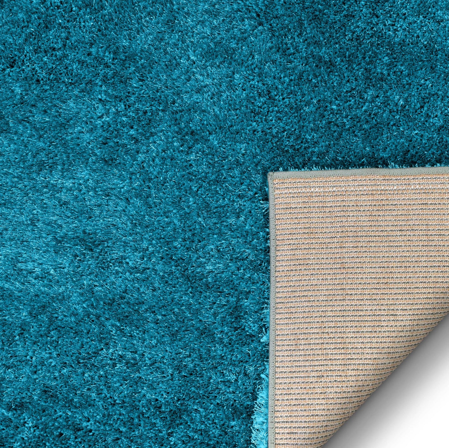 Well Woven Feather Collection Liza Shag Rug – Turquoise Blue, 9'3" x 12'6" for Grand Living Room and Dining Room - Soft Plush Feel