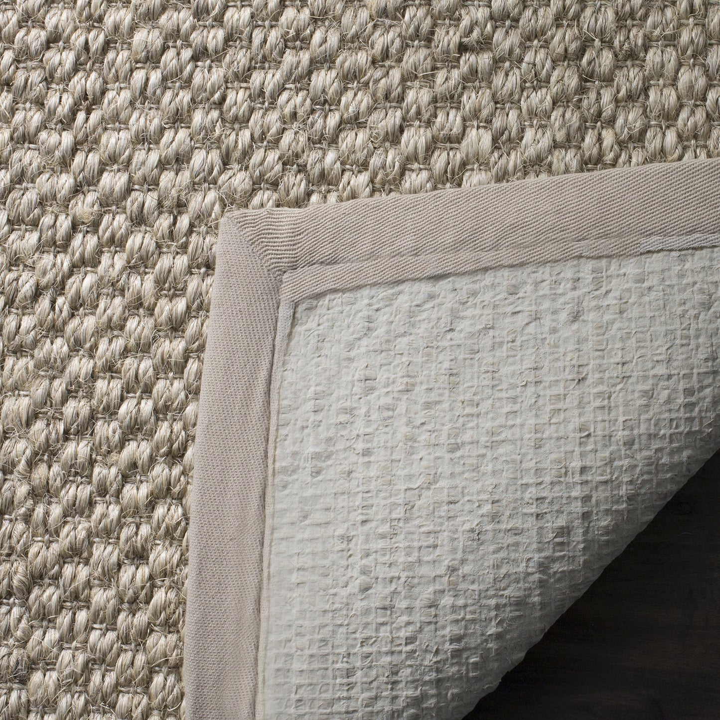 SAFAVIEH Natural Fiber Collection Runner Rug - 2' x 6', Marble, Sisal, Woven Design with Border (NF525C)