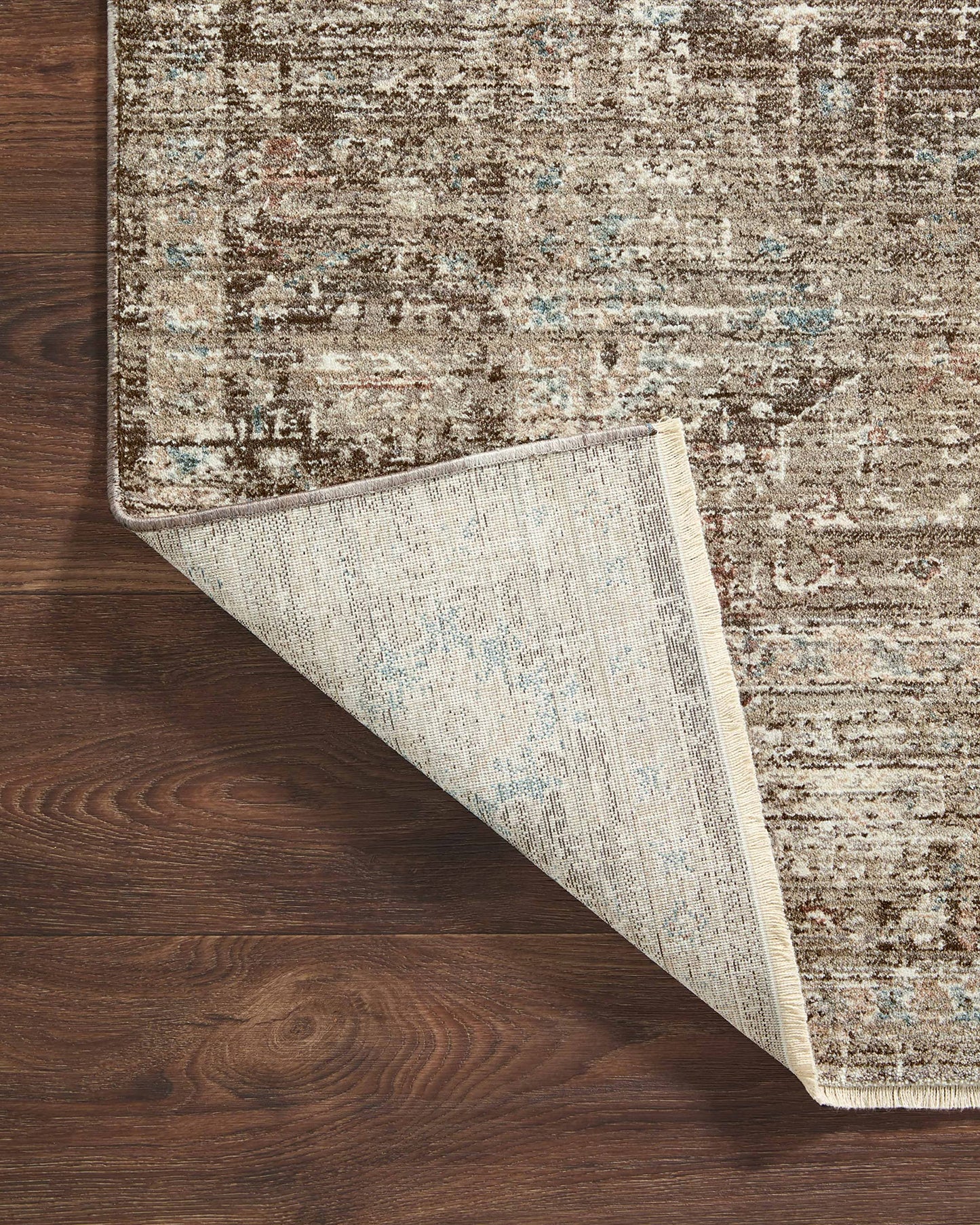 Loloi Magnolia Home by Joanna Gaines Millie Collection MIE-03 Charcoal/Dove 7'-10" x 10', .25" Pile Height, Area Rug