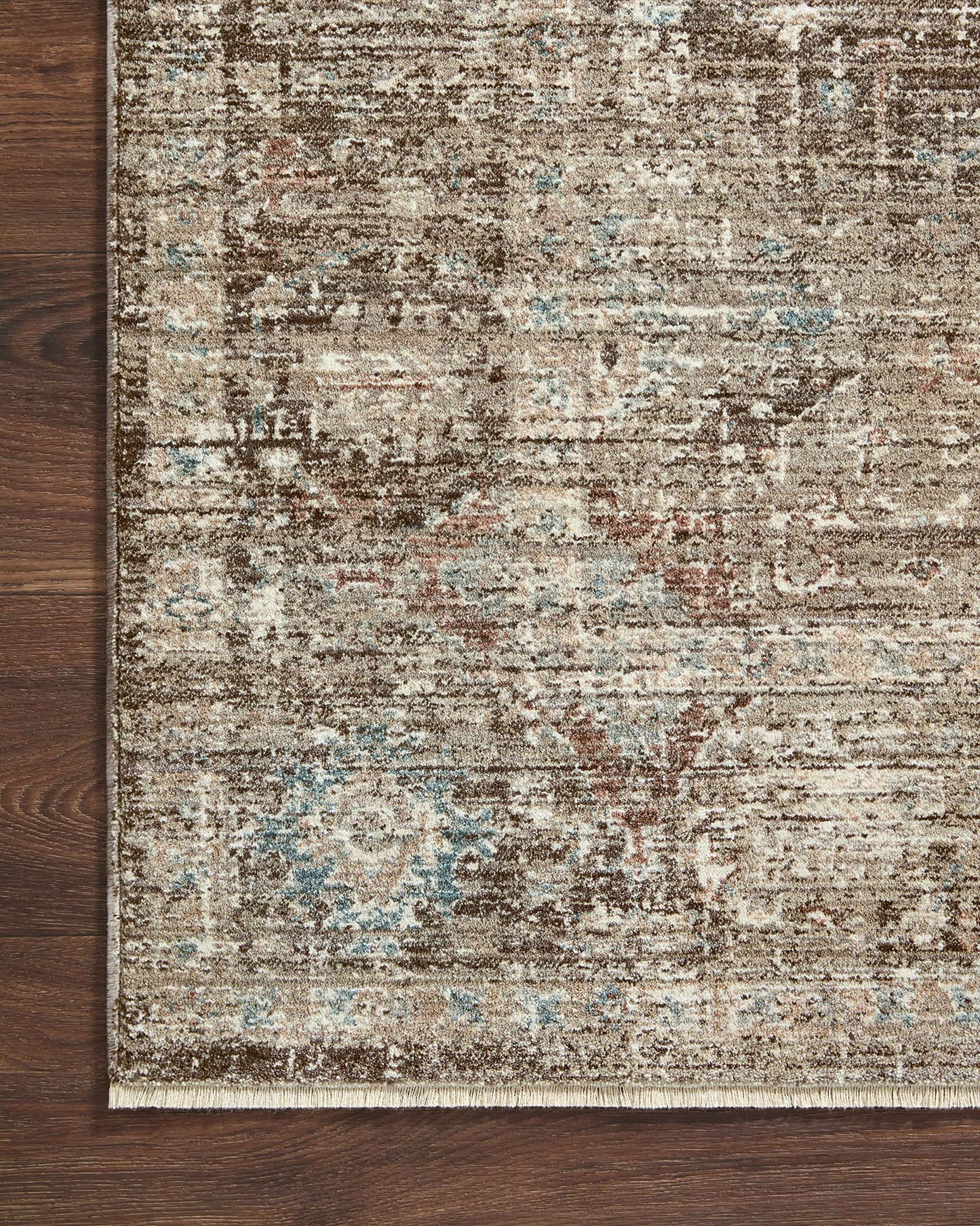 Loloi Magnolia Home by Joanna Gaines Millie Collection MIE-03 Charcoal/Dove 7'-10" x 10', .25" Pile Height, Area Rug