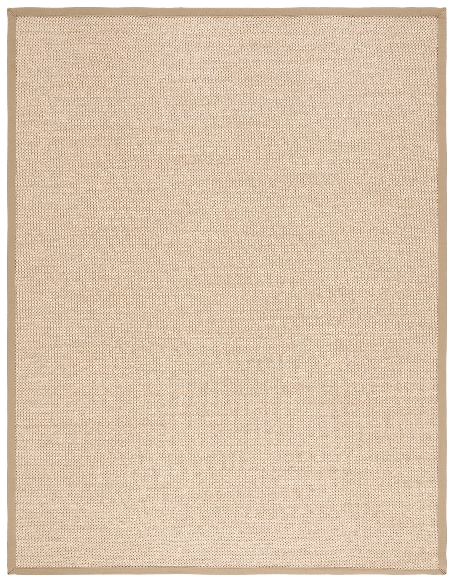 SAFAVIEH Area Rug 11x15 - Natural Fiber Collection - Large - Maize & Linen Color, Sisal, Woven Design with Border (NF141B)