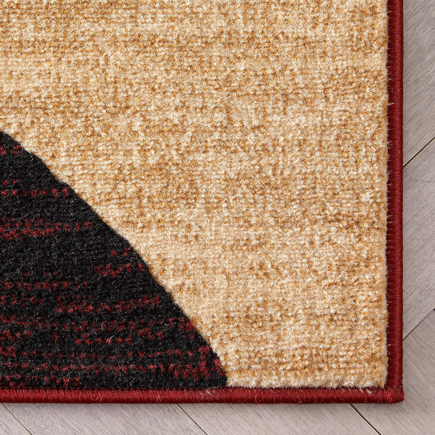 Well Woven Dulcet Bingo Red Modern Geometric Area Rug (5'3" x 7'3")